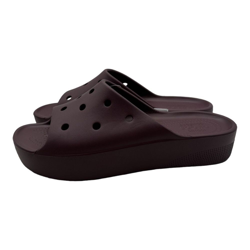CROCS Women's Sandals in Rich Maroon - Picture 5 of 7